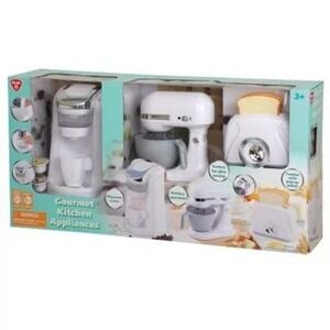 PlayGo Gourmet‎ Kitchen  Appliances - White 3 Piece Set New in Box!
